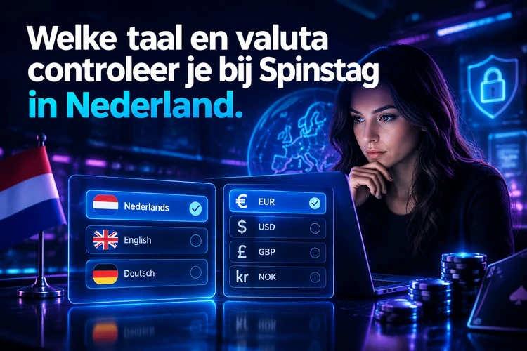 Welke taal en valuta controleer je bij Spinstag in Nederland